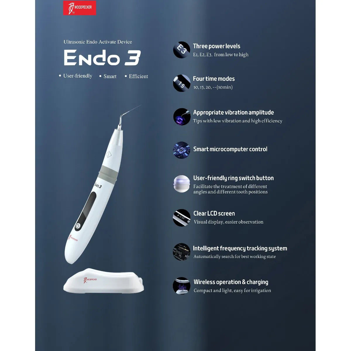ایریگیشن اولتراسونیک وودپکر Woodpecker مدل Endo 3 رکادطب 