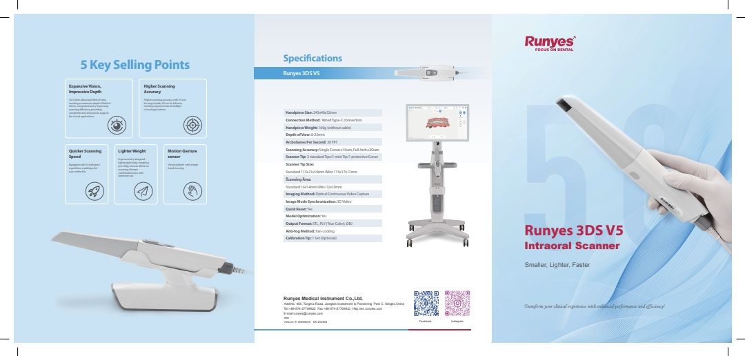 اسکنر داخل دهانی رانیس Runyes مدل 3DS V5