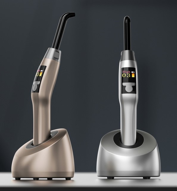 ست کامل لایت کیور Woodpecker X-Cure شامل دستگاه، پایه شارژ و متعلقات