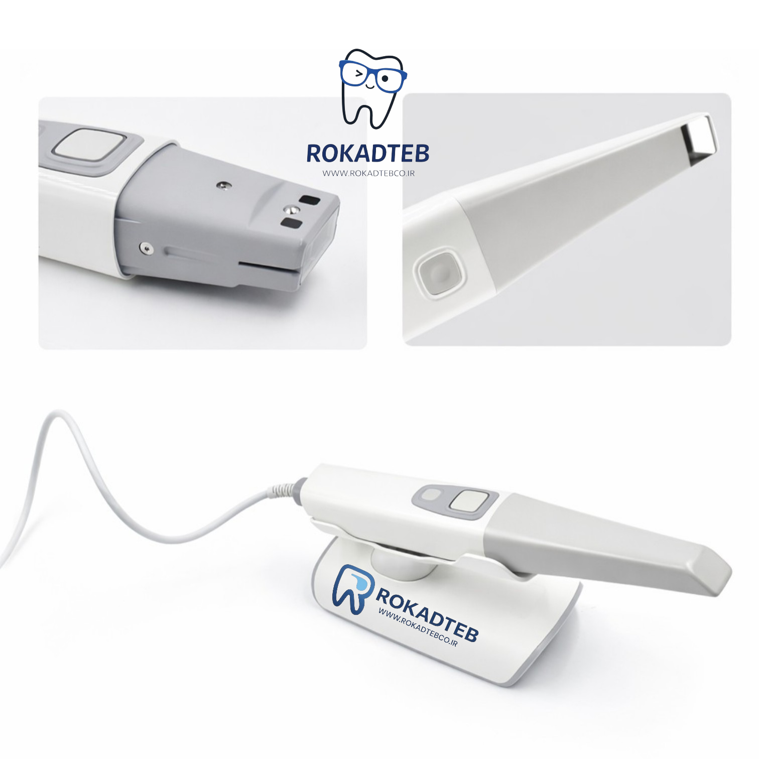 اسکنر داخل دهانی Runyes 3DS V5 با طراحی ارگونومیک و فناوری اسکن سه‌بعدی جهت قالبگیری دیجیتال دندانپزشکی، مناسب درمان‌های ایمپلنت، پروتز و ارتودنسی و انتقال فایل به سیستم‌های CAD CAM.