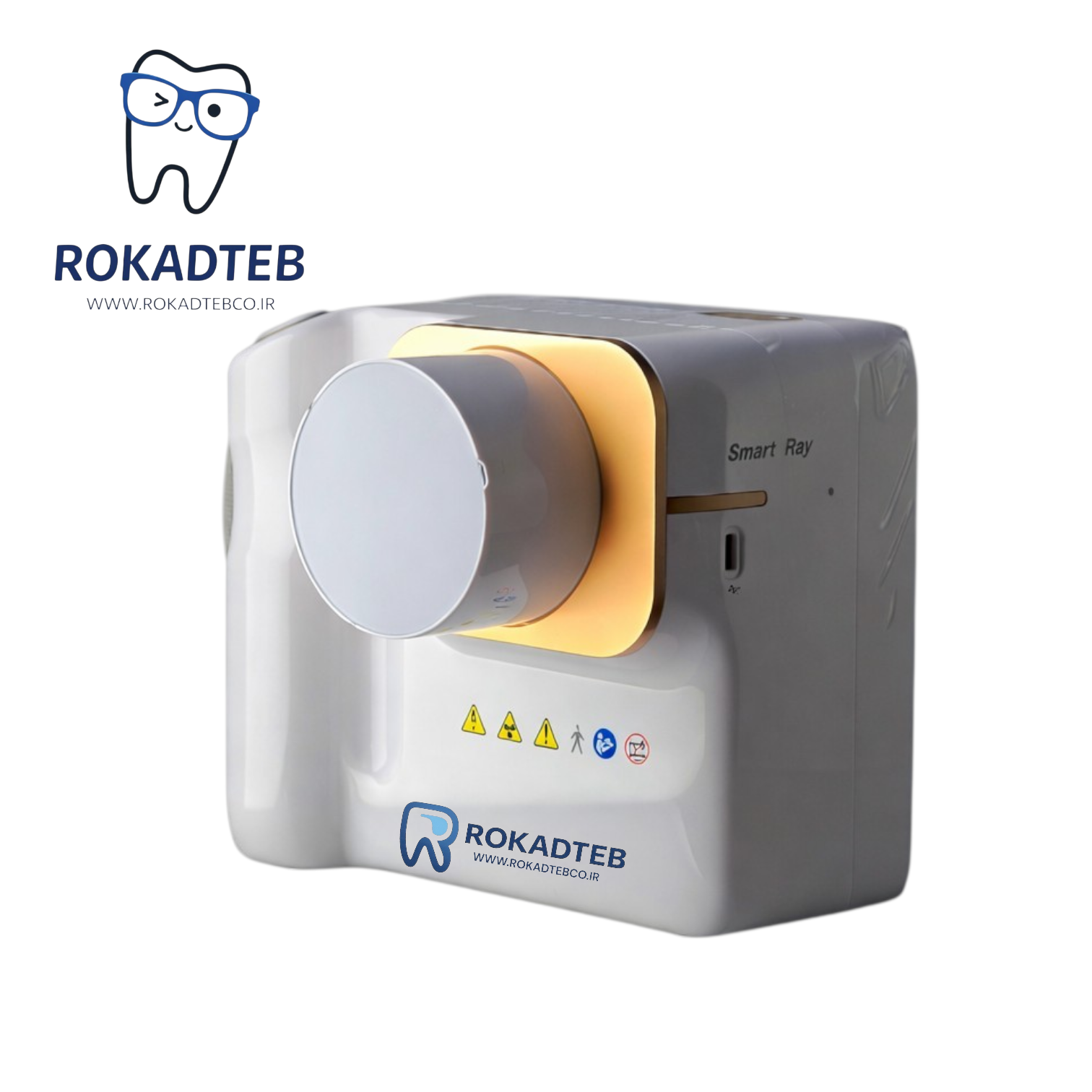 نمای نزدیک دستگاه رادیوگرافی Woodpecker Smart Ray با نمایشگر دیجیتال و کنترل آسان اکسپوژر