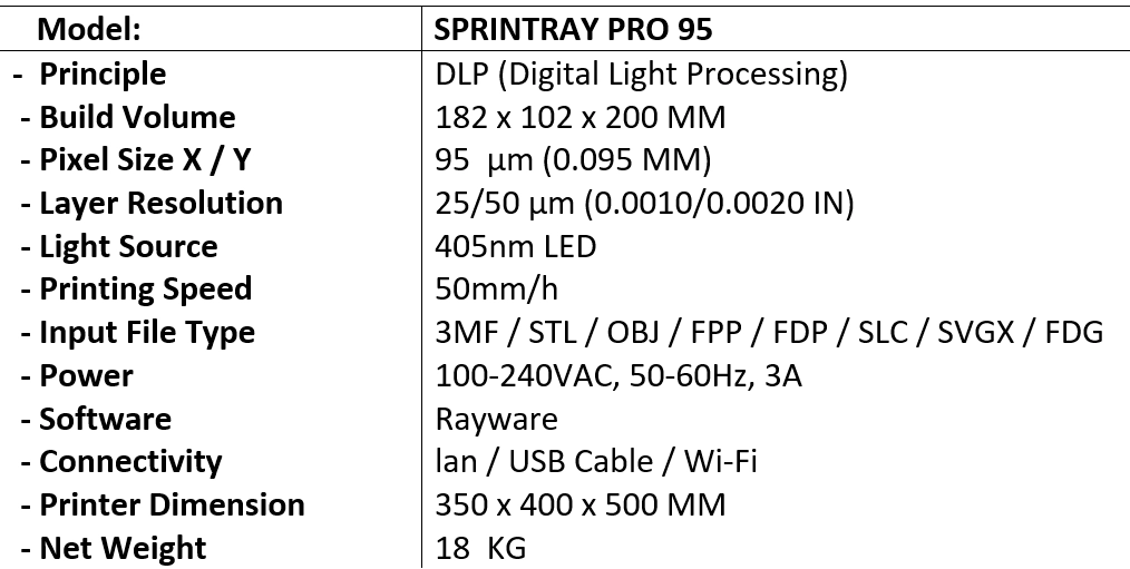 پرینتر  Sprintray PROS 95