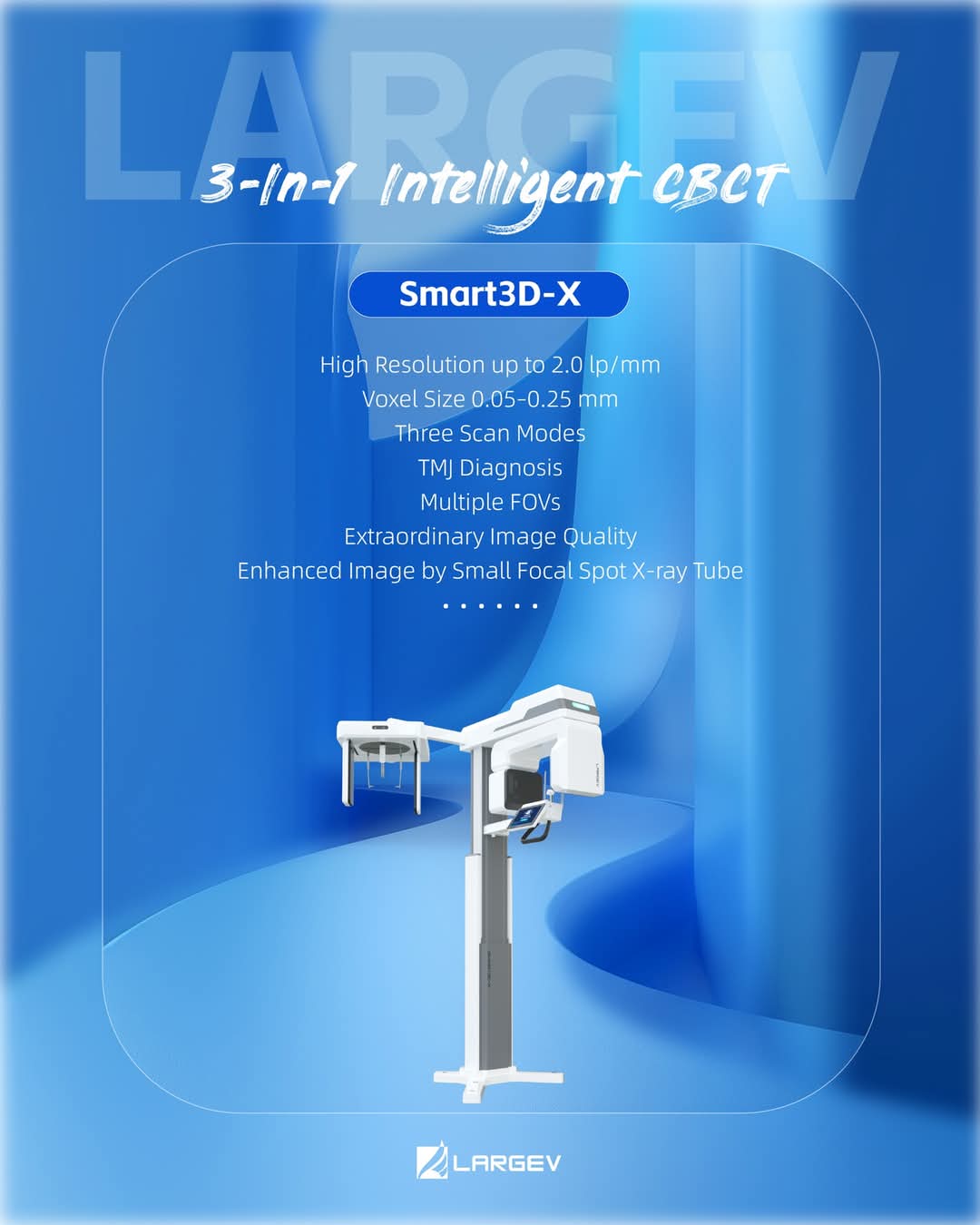 دستگاه CBCT مدل Smart 3DX برند largev