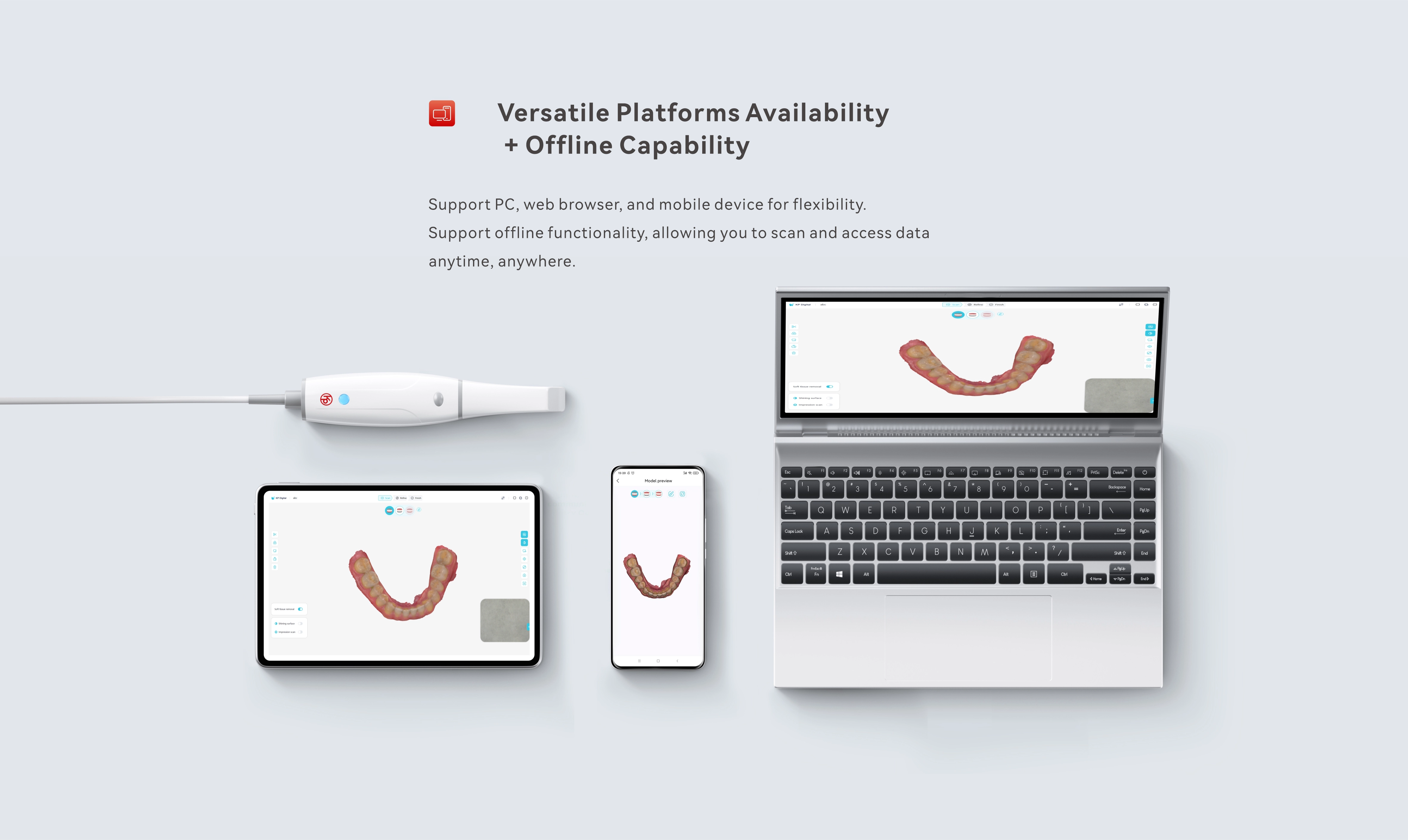 اسکنر داخل دهانی وودپکر KP مدل smile scan