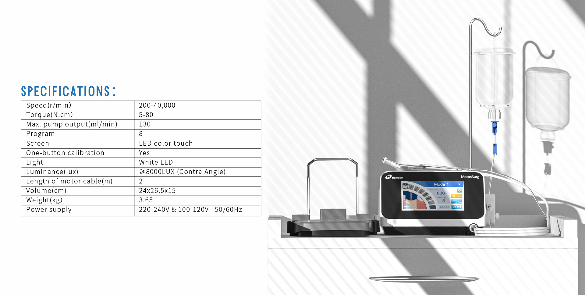 موتور ایمپلنت ایتیس مدل MotorSurg