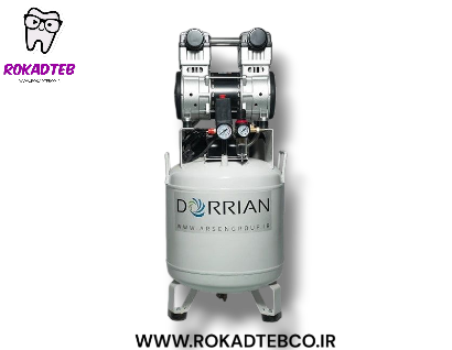 کمپرسور دندانپزشکی دوریان ایستاده تک موتوره 1100 وات 50لیتری رکادطب