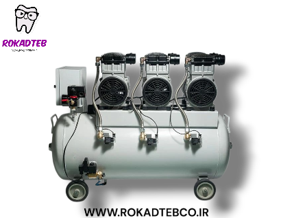 کمپرسور دندانپزشکی دوریان افقی سه موتوره 1500 وات 140 لیتری