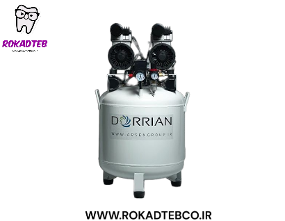 کمپرسور دندانپزشکی دوریان ایستاده دو موتوره 1500 وات 90 لیتری