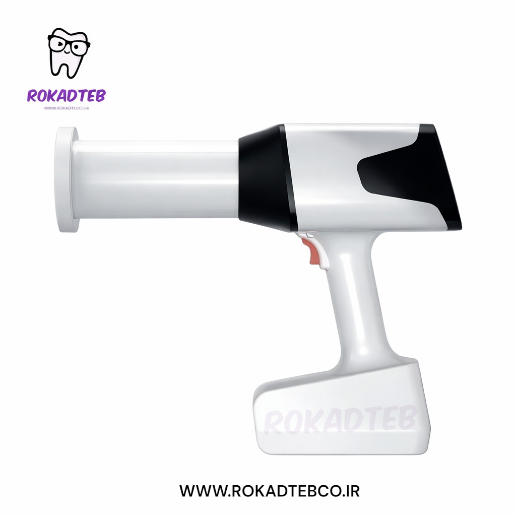 نمای جانبی دستگاه رادیوگرافی دستی Eighteeth HyperLight-M طراحی ارگونومیک و کموزن