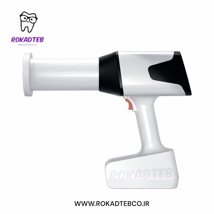 نمای جانبی دستگاه رادیوگرافی دستی Eighteeth HyperLight-M طراحی ارگونومیک و کموزن