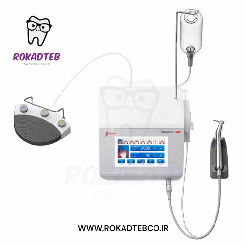 موتور ایمپلنت وودپیکر مدل Implanter همراه با هندپیس LED و پایه سرم