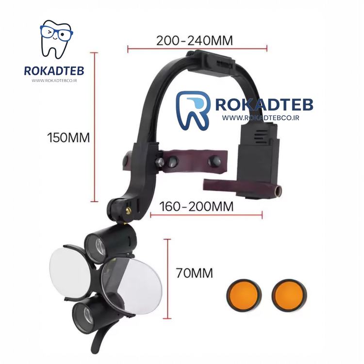لوپ کلاهی دندانپزشکی Simodent سبک و ارگونومیک مناسب درمانهای دقیق