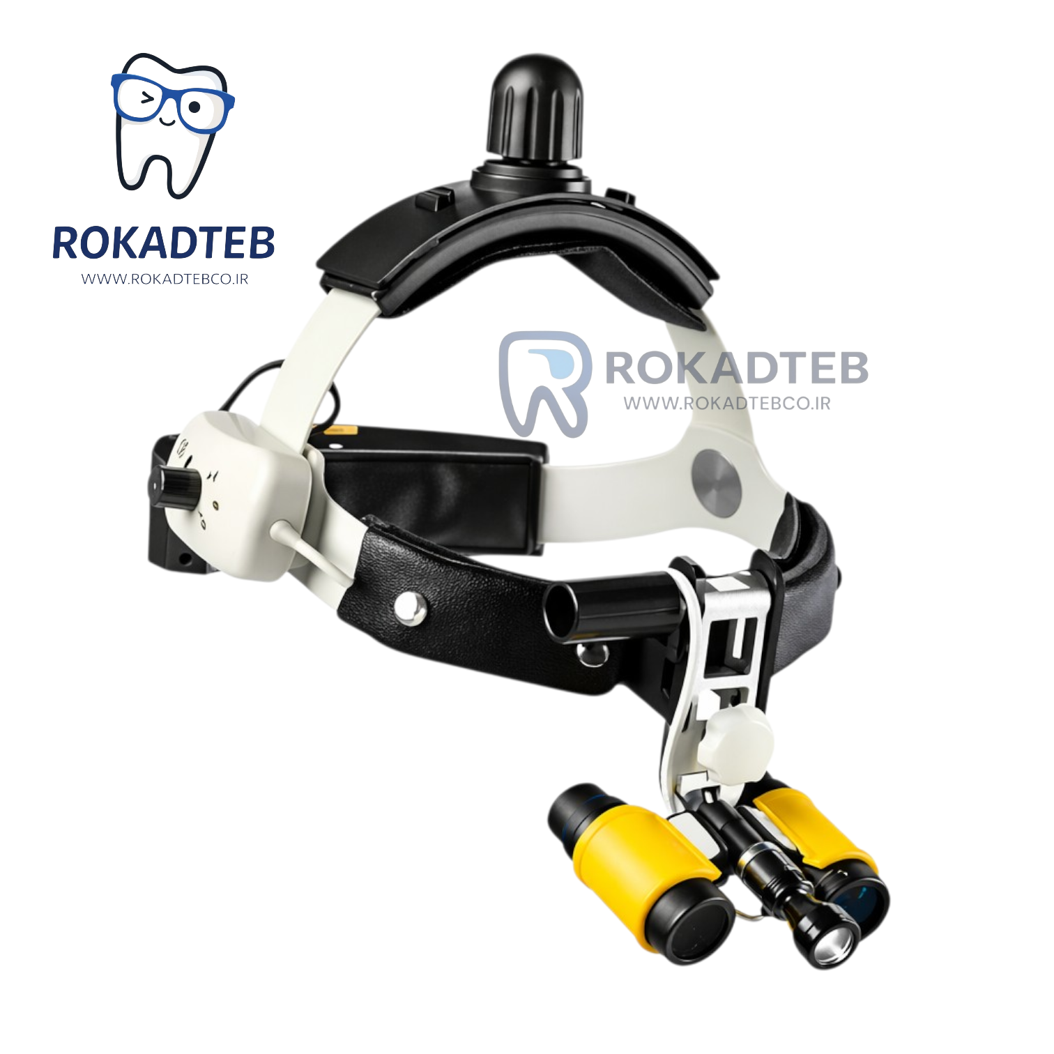 لوپ کلاهی دندانپزشکی زومکس Zumax مدل HL 8200 مجهز به هدبند ارگونومیک و نور LED مناسب بزرگنمایی دقیق درمانهای دندانپزشکی