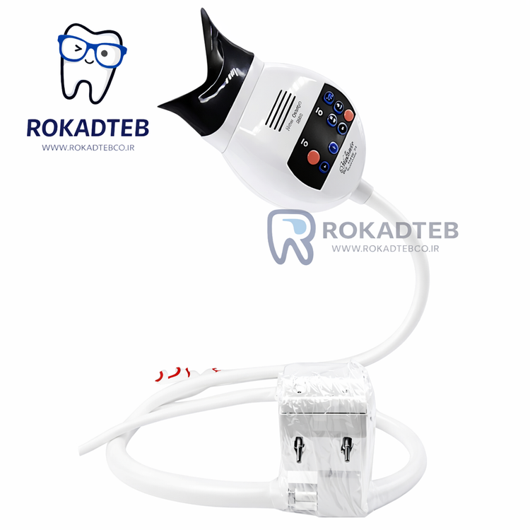 چراغ بلیچینگ یونیتی SD سه حالته با طراحی ارگونومیک و عملکرد حرفهای برای بلیچینگ کلینیکی دندانپزشکی