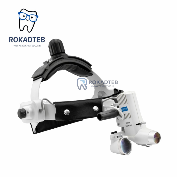 لوپ لایت LED دندانپزشکی زومکس مدل HL8000 با نور یکنواخت و بدون سایه رکادطب