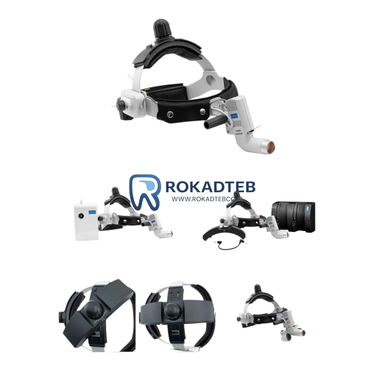 چراغ پیشانی دندانپزشکی HL8000 زومکس با روشنایی بالا و طراحی ارگونومیک رکادطب
