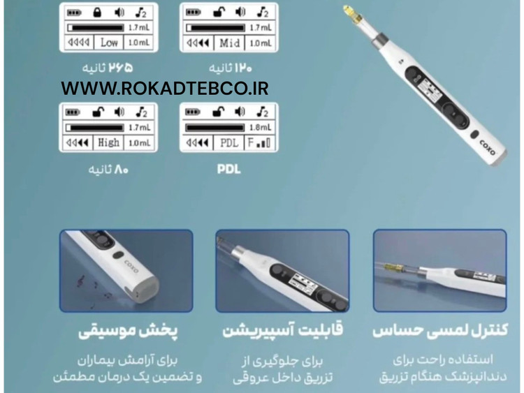 تزریق بی حسی کوکسو مدل Geni رکادطب