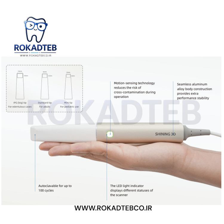 اسکنر داخل دهانی الیت شاینینگ Aoralscan Elite رکادطب