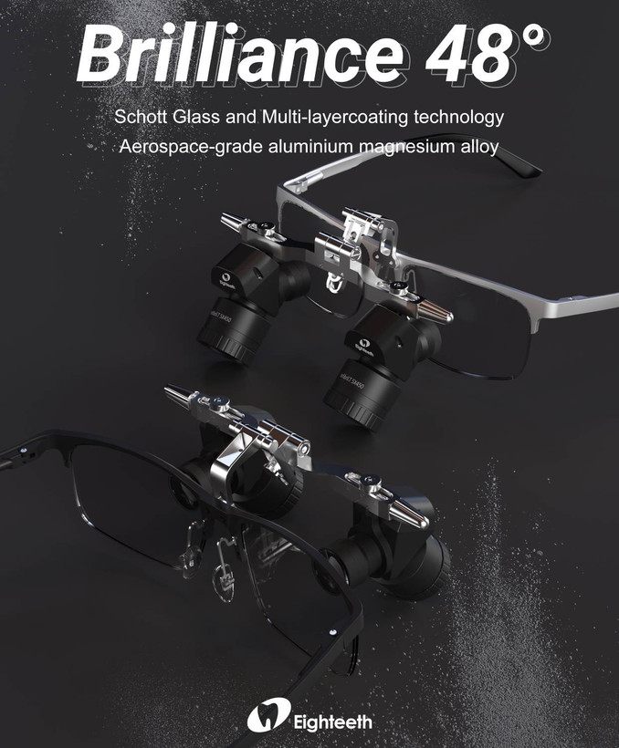 لوپ عینکی ارگونومیک برند ایتیس مدل brilliance 48