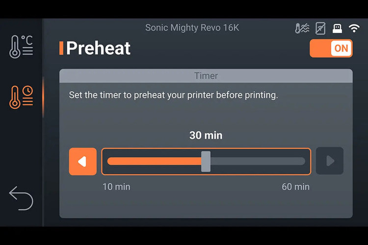 پرینتر Phrozen Mighty Revo 16K - صفحه کنترل لمسی 5 اینچی