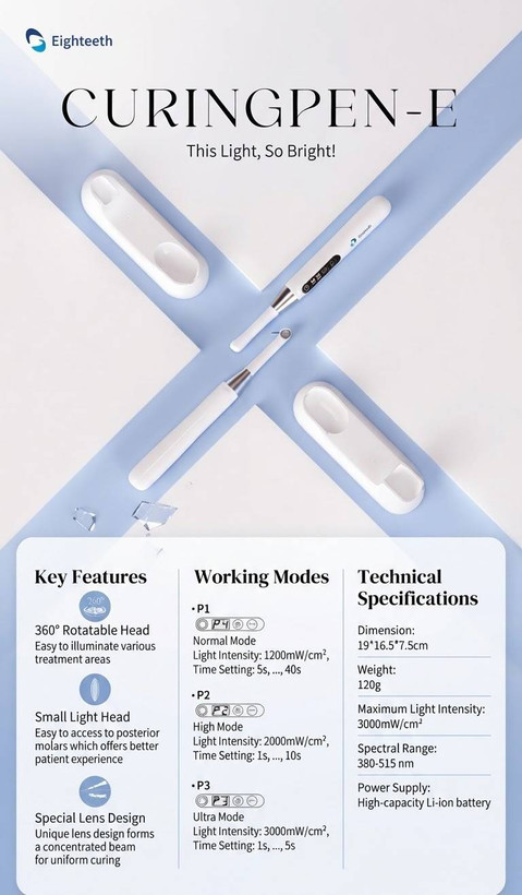 لایت کیور ایتیس Eighteeth مدل Curing Pen-E