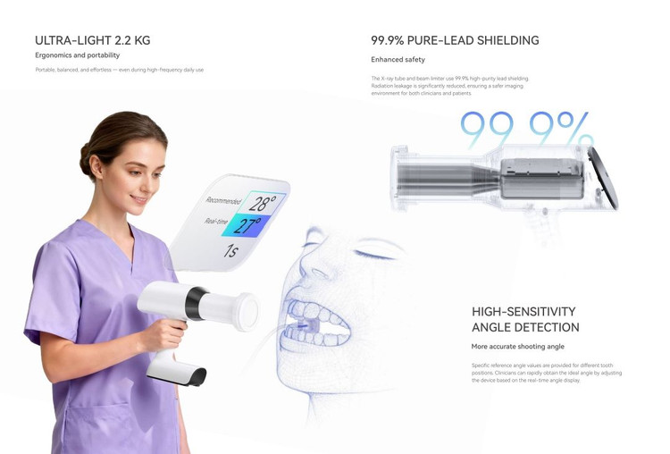 رادیوگرافی پرتابل وودپیکر Mini Ray Pro | تصویربرداری داخل دهانی رکادطب